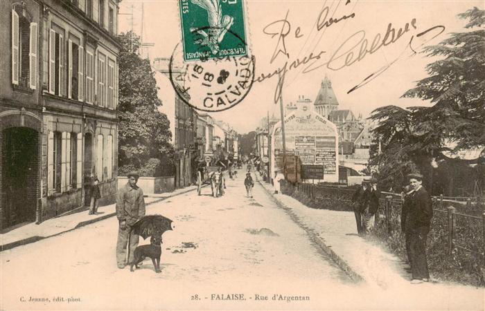 Falaise  14 Calvados Rue d Argentan