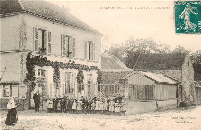 Orsonville 78 Yvelines Ecole la sortie