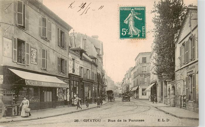 Chatou 78 Yvelines Rue de la Paroisse