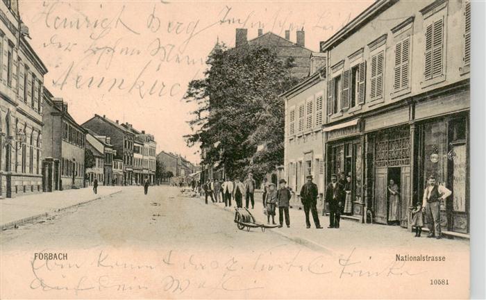 Forbach 57 Lothringen Nationalstrasse