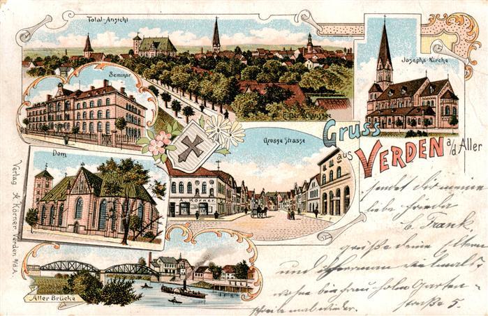 Verden Aller Totale Seminar Dom Aller Bruecke Grosse Strasse Josephs Kirche