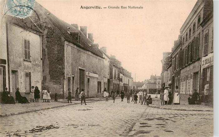 Angerville 91 Essonne Grande Rue Nationale