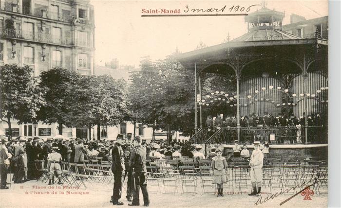 Saint-Mande 94 Val-de-Marne Place de la Mairie a l’heuvre de la Mus