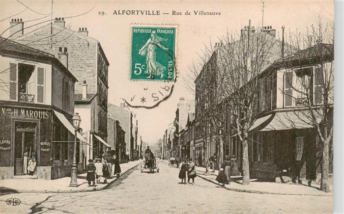 Alfortville 94 Val-de-Marne Rue de Villeneuve