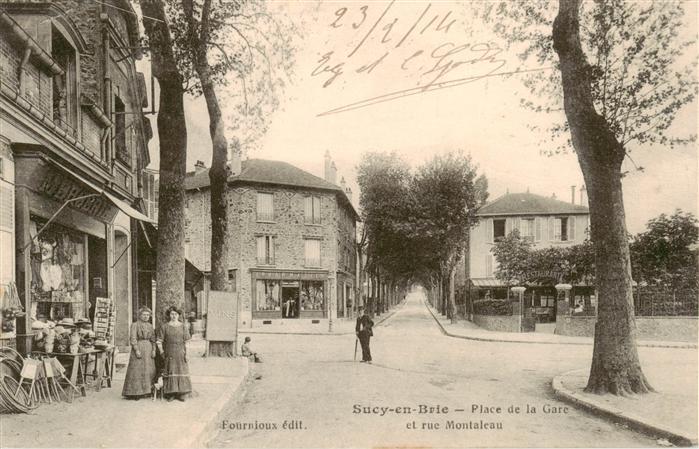 Sucy-en-Brie 94 Val-de-Marne Place de la Gare et rue Montaleau