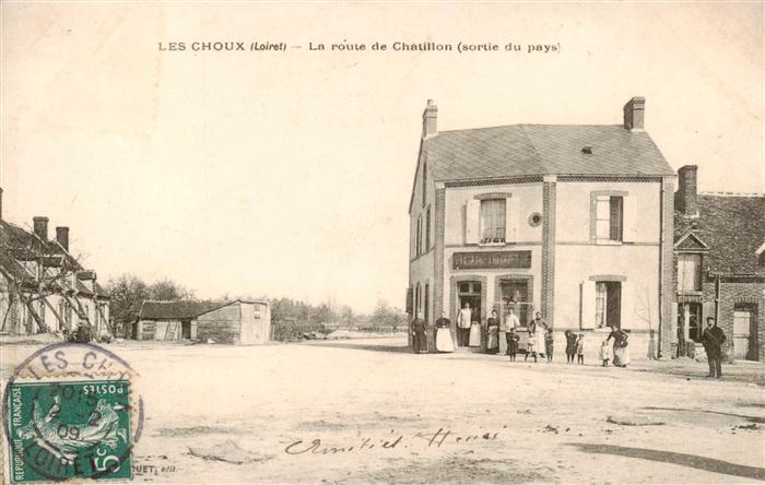 Les Choux 45 Loiret La route de Chatillon