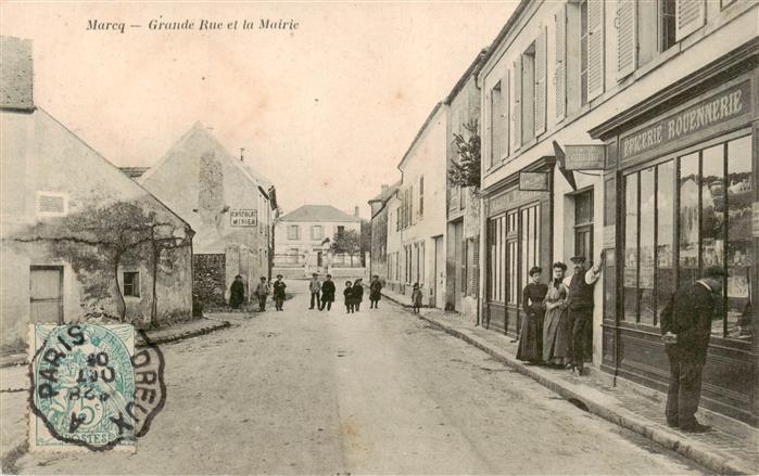 Marcq 78 Yvelines Grande Rue et la Mairie