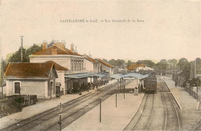 Saint-Andre-le-Gaz Vue generale de la Gare