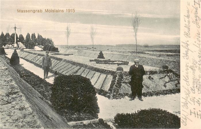 Moislains 80 Somme Massengrab Moislains Feldpost
