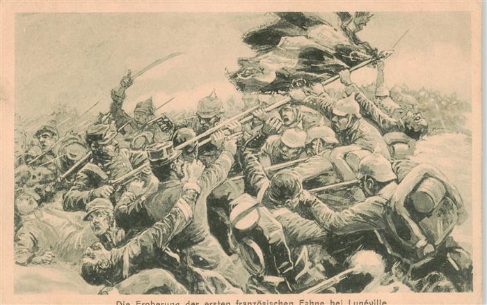 Luneville 54 Meurthe-et-Moselle Die Eroberung der ersten franzoesischen Fahne Fe