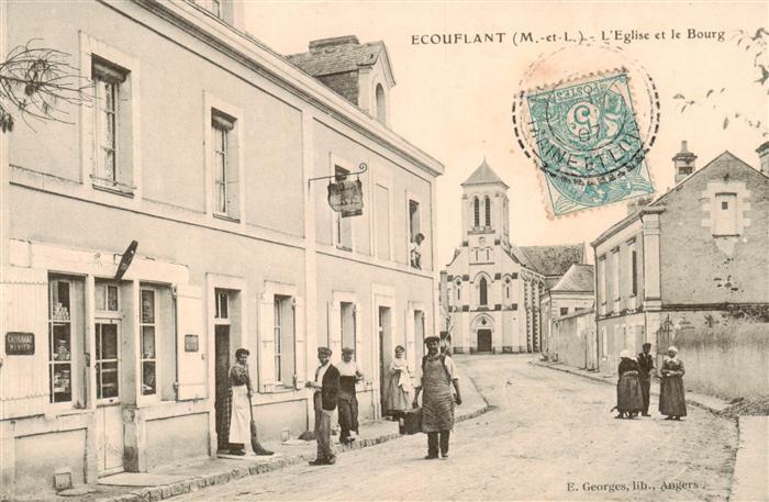 Ecouflant Maine-et-Loire Eglise et le Bourg