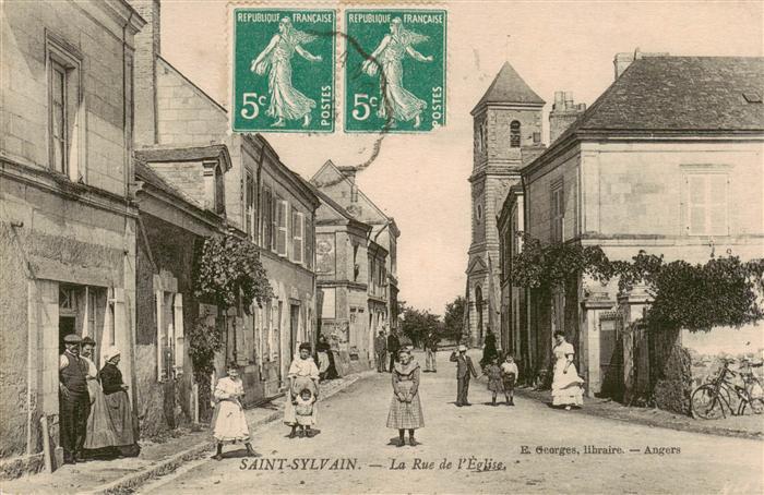 Saint-Sylvain Seine-Maritime La Rue de l'Eglise
