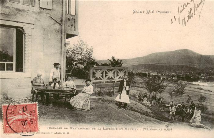 Saint-Die-des-Vosges Terrasse du Restaurant de la Laiterie St Martin