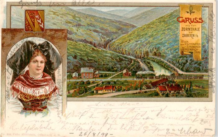 Zabern Saverne 67 Alsace Panorama Zornthal Trachten