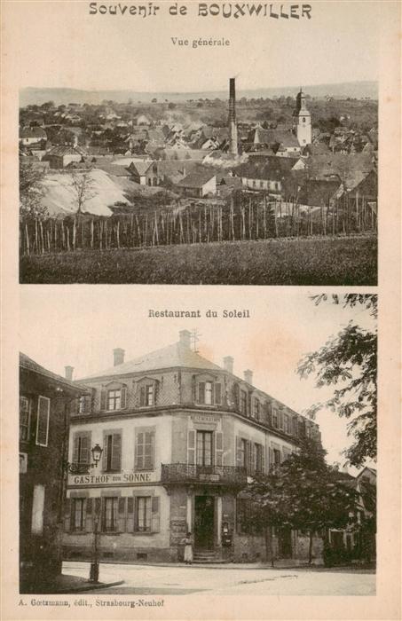 Bouxwiller d Altkirch 68 Haut-Rhin Vue Generale Restaurant du Soleil