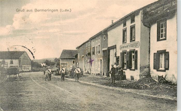 Bermeringen Bermering 57 Moselle Hauptstrasse Gastwirtschaft Feldpost