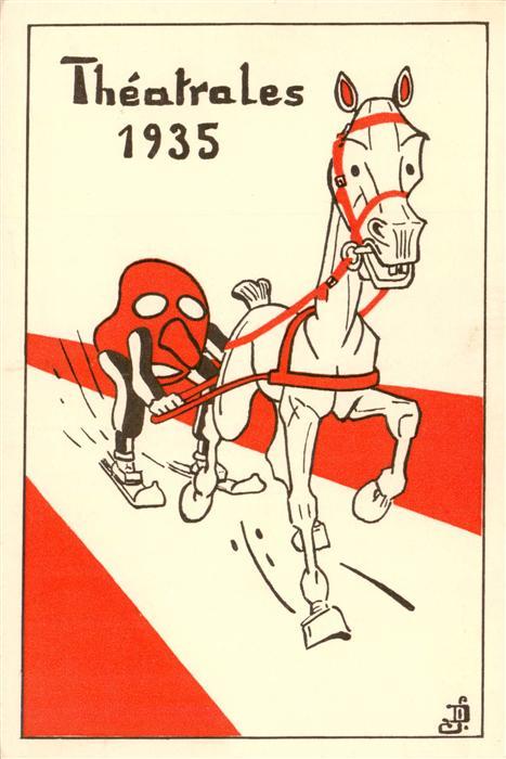 Lausanne VD Théatrales Kuenstlerkarte Studentica