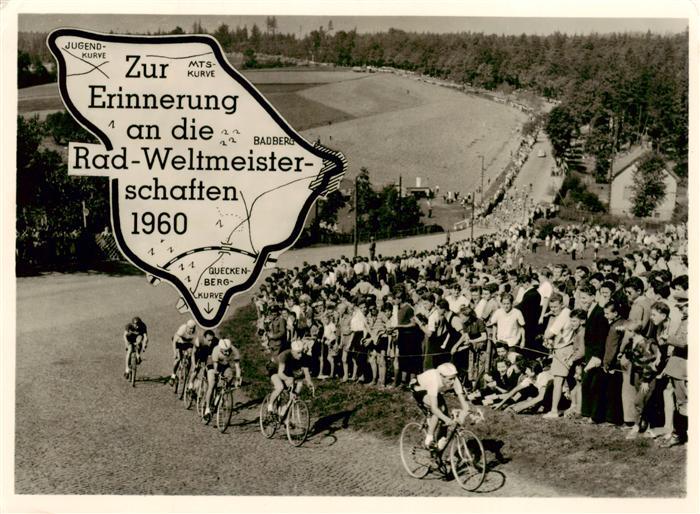 Hohenstein-Ernstthal Rad-Weltmeisterschaften 1960 Erinnerungskarte