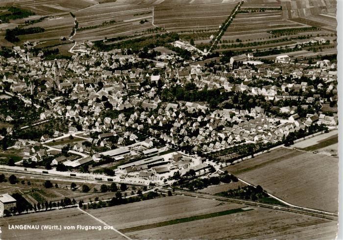 Langenau Wuerttemberg Fliegeraufnahme