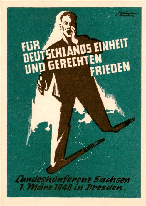 Dresden Elbe Landeskonferenz fuer Deutschlands Einheit und gerechten Frieden Son