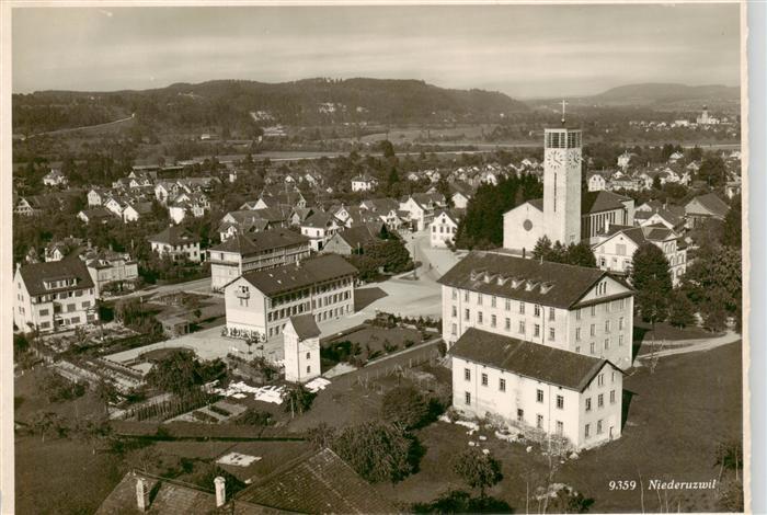 Niederuzwil Uzwil SG Panorama Blick zur Kirche
