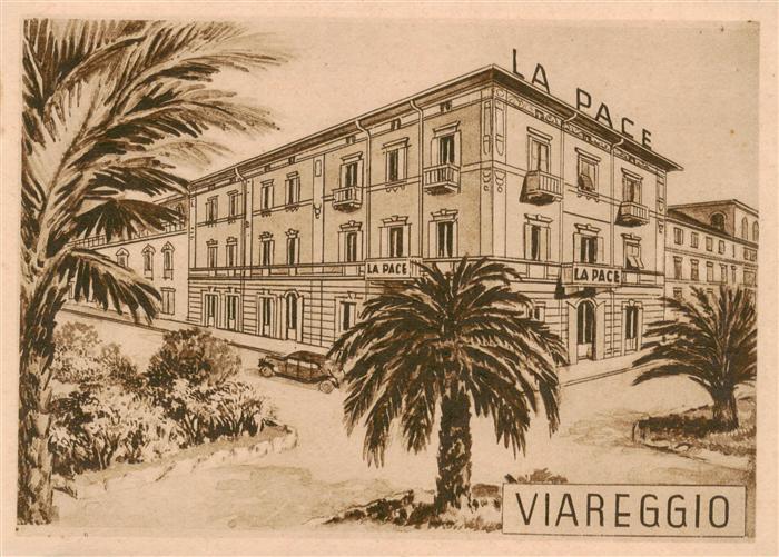 Viareggio Toscana IT Albergo Pensione La Pace Illustration