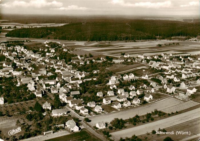 Schwendi Wuerttemberg Fliegeraufnahme