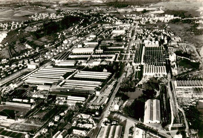 Sochaux 25 Doubs Les Usines Peugeot vue aérienne