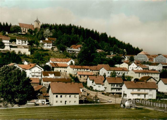 Kirchberg Wald Niederbayern Teilansicht mit Kirche