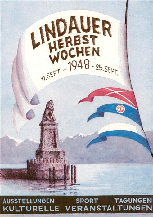 Lindau  Bodensee Lindauer Herbstwochen Kulturelle Veranstaltungen Hafeneinfahrt