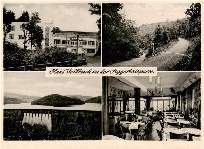 Gummersbach Haus Vollbach an der Aggertalsperre Gastraum Panorama