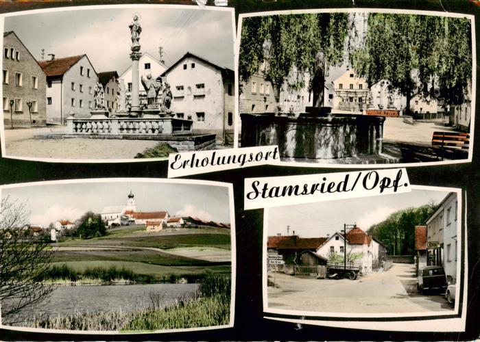 Stamsried Brunnen Ortspartien Panorama
