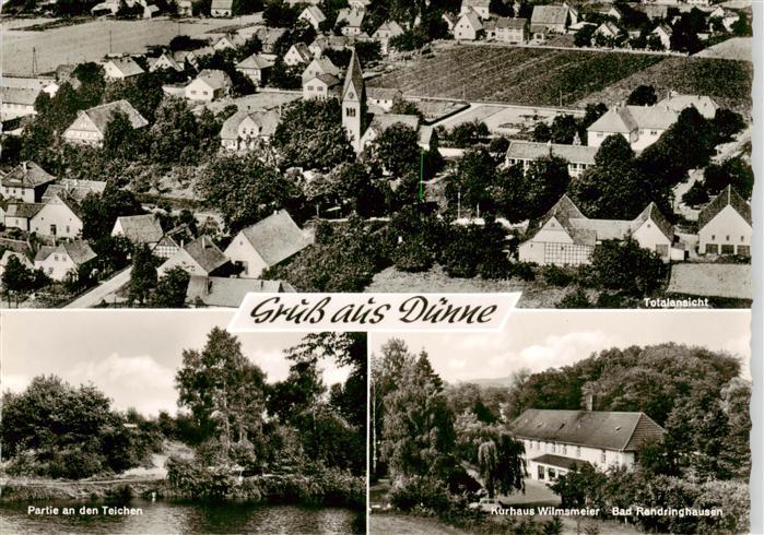 Duenne Buende Fliegeraufnahme Partie an den Teichen Kurhaus Wilmsmeier Bad Randr