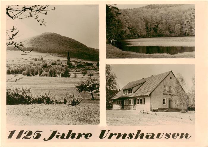 Urnshausen Thueringen Panorama Teich Geschaeftshaus Philipp Mueller