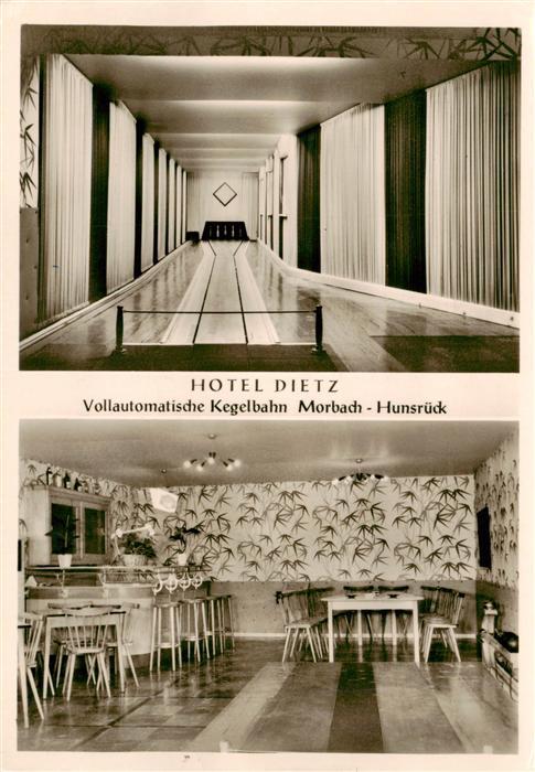 Morbach  Hunsrueck Hotel Dietz Vollautomatische Kegelbahn Bar