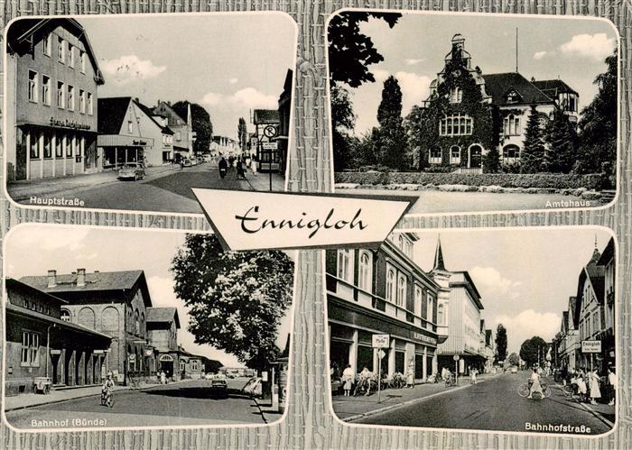 Ennigloh Buende Hauptstrasse Amtshaus Bahnhof Buende Bahnhofstrasse