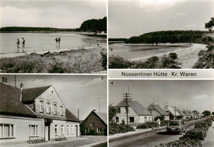 Nossentiner Huette Panorama Drewitzer See Strand Dorfstrasse
