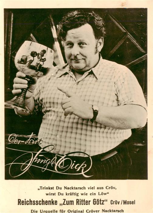 Croev Kroev Croev Mosel Reichsschaenke Zum Ritter Goetz Original Croever Nacktar