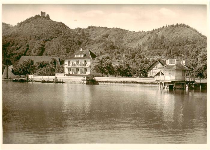 Bodman-Ludwigshafen Bodensee Fremdenheim Eschenbacher-Ellensohn Ansicht vom See