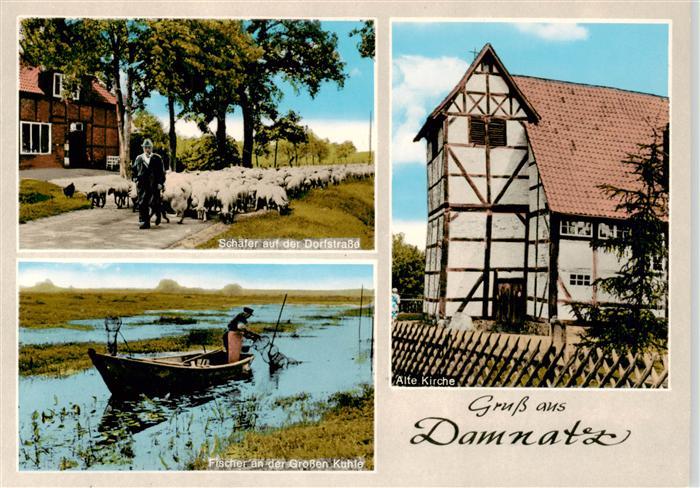 Damnatz Schaefer auf der Dorfstrasse Fischer Grosse Kuhle Alte Kirche