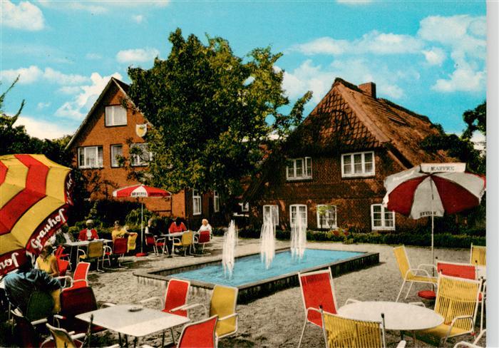 Tiessau Elbe Hitzacker Gasthaus Pension Waldesruh Gartenterrasse