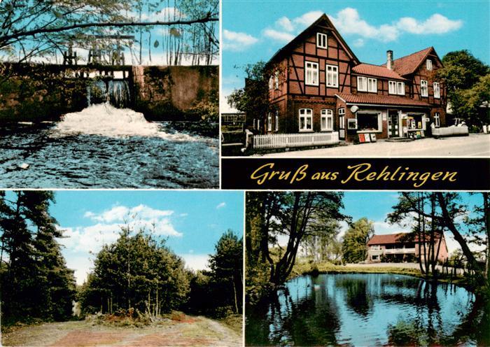 Rehlingen Lueneburg Wasserfall Landschaft Teich Ladengeschaeft