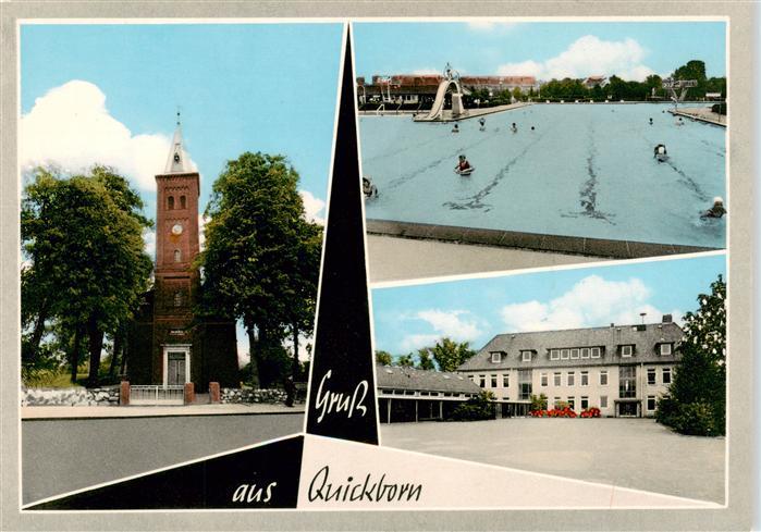 Quickborn  Pinneberg Heide Kirche Freibad Gebaeude