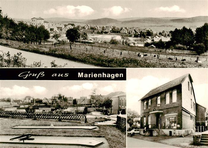 Marienhagen Alfeld Panorama Ortsmotiv Minigolf