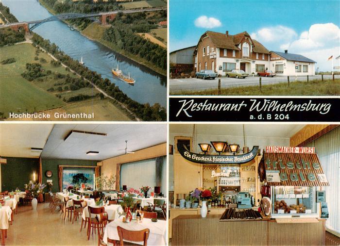 Wilhelmsburg Schleswig-Holstein Restaurant Wilhelmsburg Hochbruecke Gruenenthal