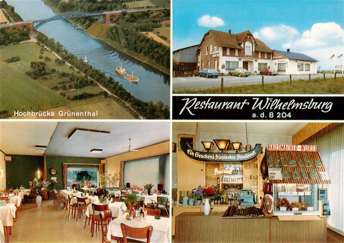 Wilhelmsburg Schleswig-Holstein Restaurant Wilhelmsburg Hochbruecke Gruenenthal