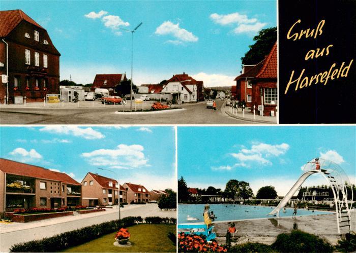 Harsefeld Ortszentrum Freibad Verlagsstempel