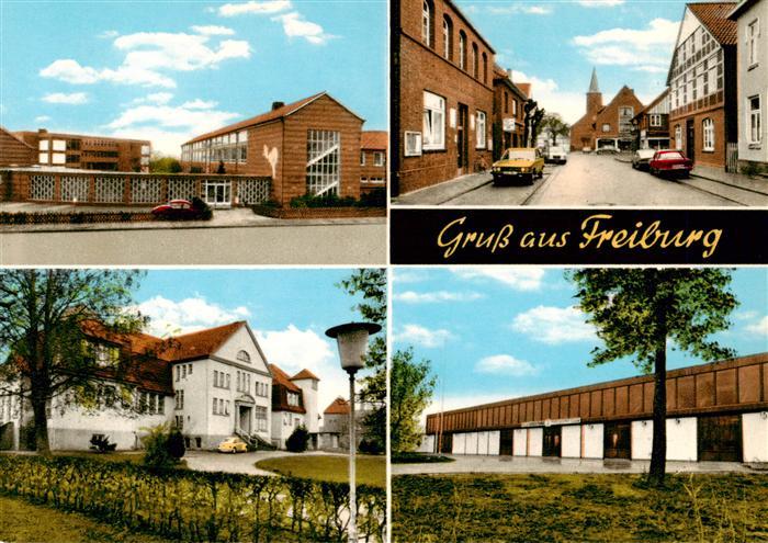 Freiburg Elbe Niedersachsen Realschule Ortsmitte Krankenhaus Schiesshalle