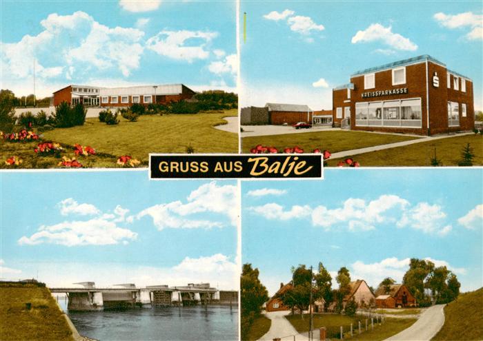 Balje Stade Ortsansichten Kreissparkasse Sperrwerk