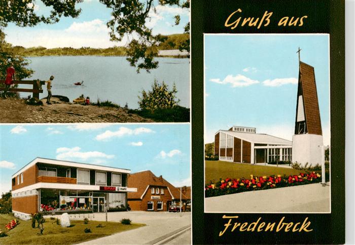 Fredenbeck Partie am See SPAR-Markt Kirche